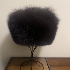 Vintage fox fur hat